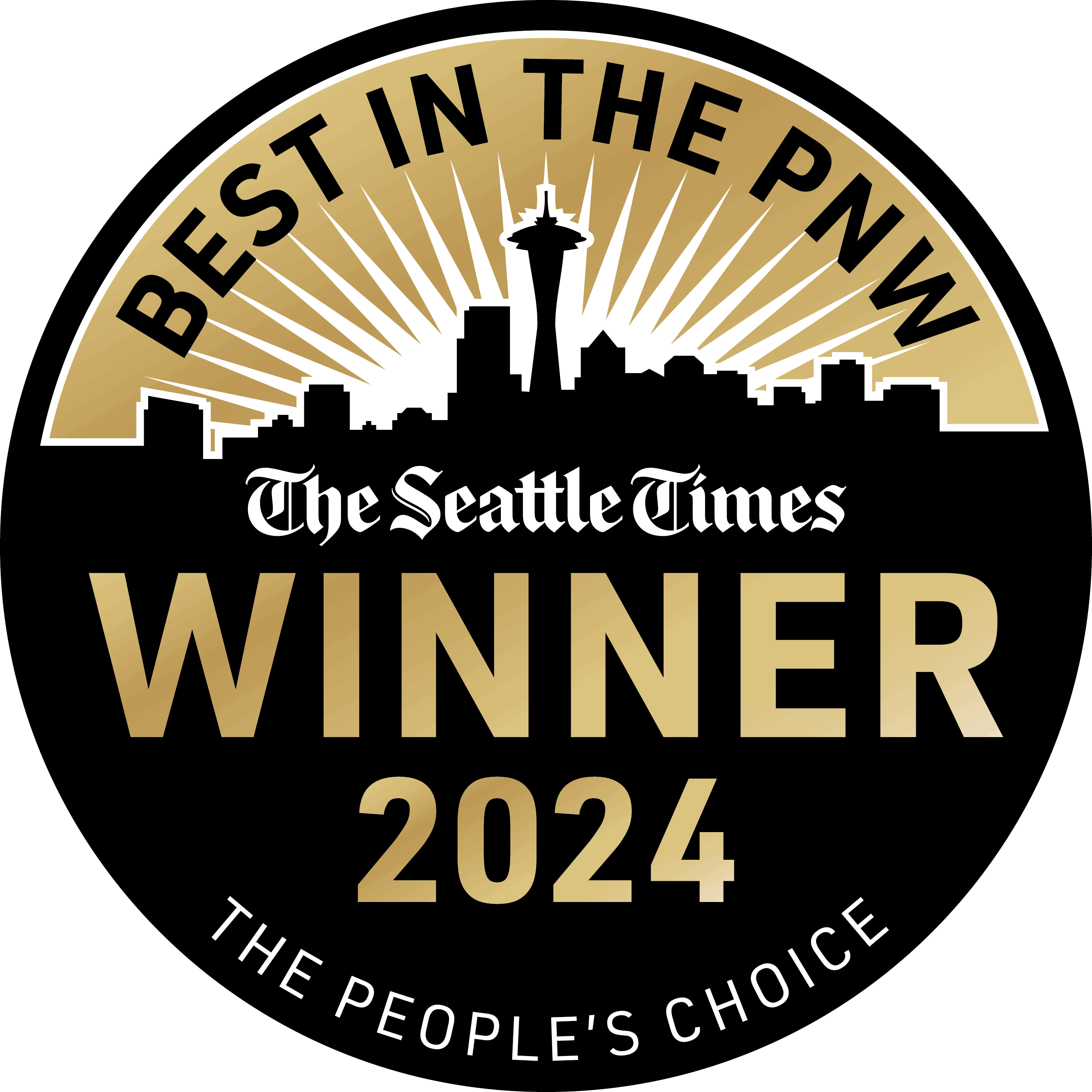 seattle times gold winner badge for best in the pnw