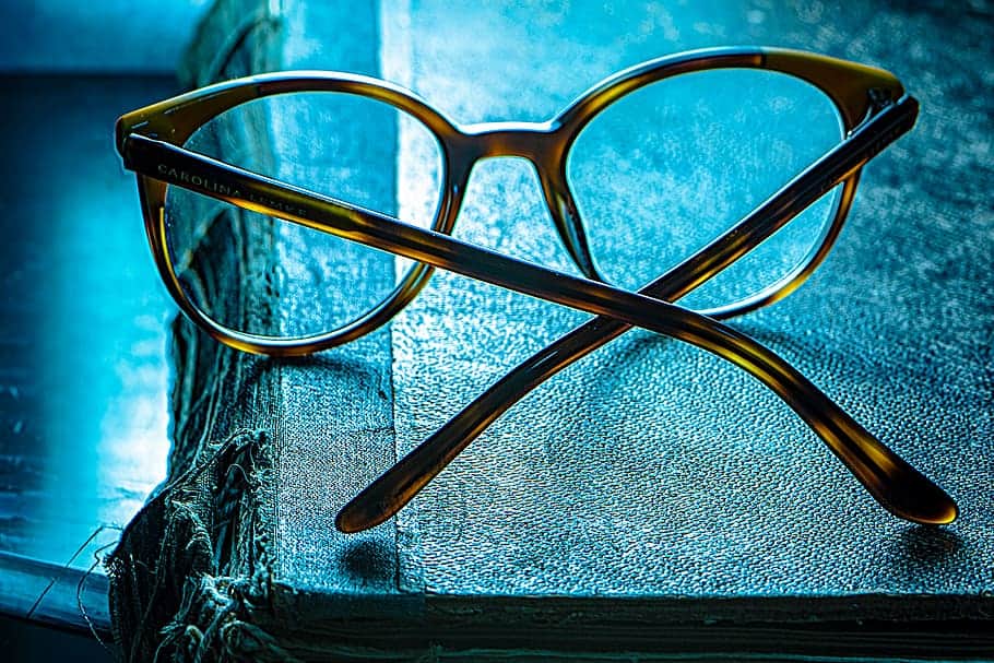 aesthetic glasses on table