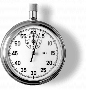 silver old fashion stopwatch